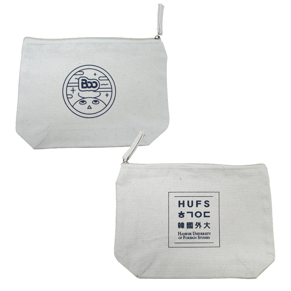 외대/Boo 양면 지퍼 파우치