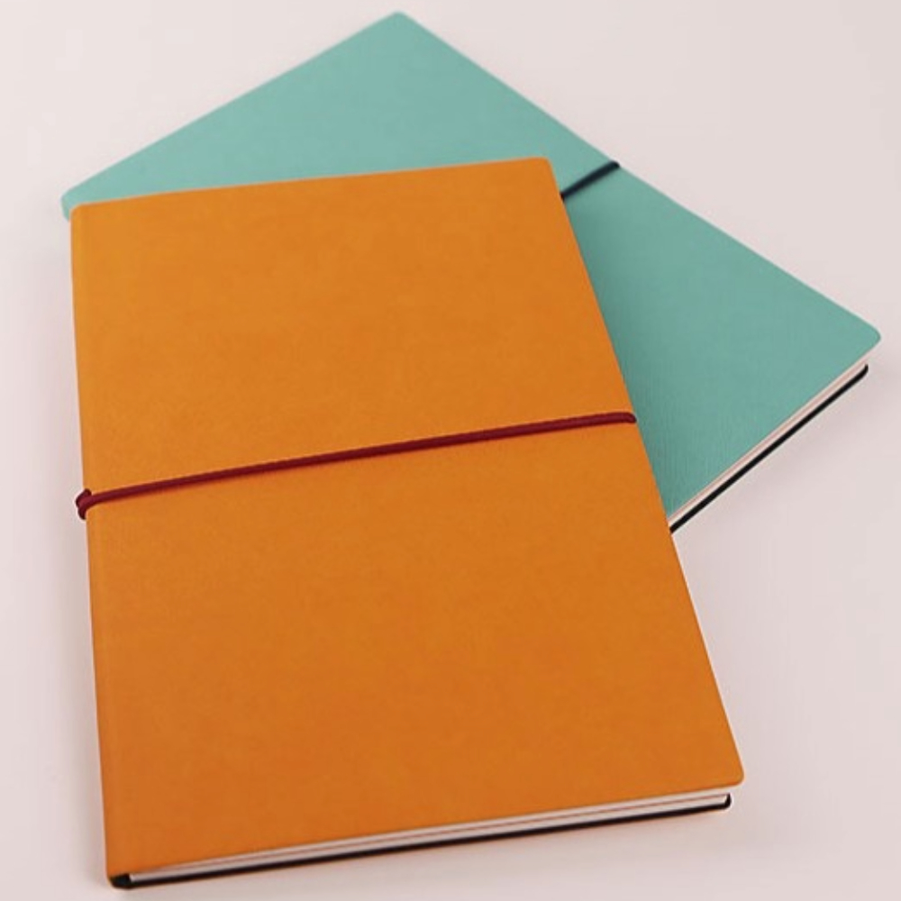 [휴인] 바인딩 노트 (에메랄드/오렌지)